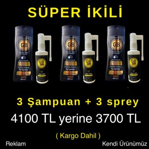 Süper İkili (3 GB Şampuan + 3 GB Plus Saç Serumu)