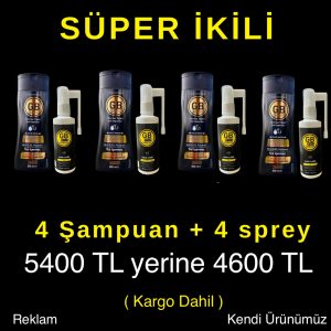 Süper İkili (GB Şampuan ve GB Plus Saç Serumu) 4+4